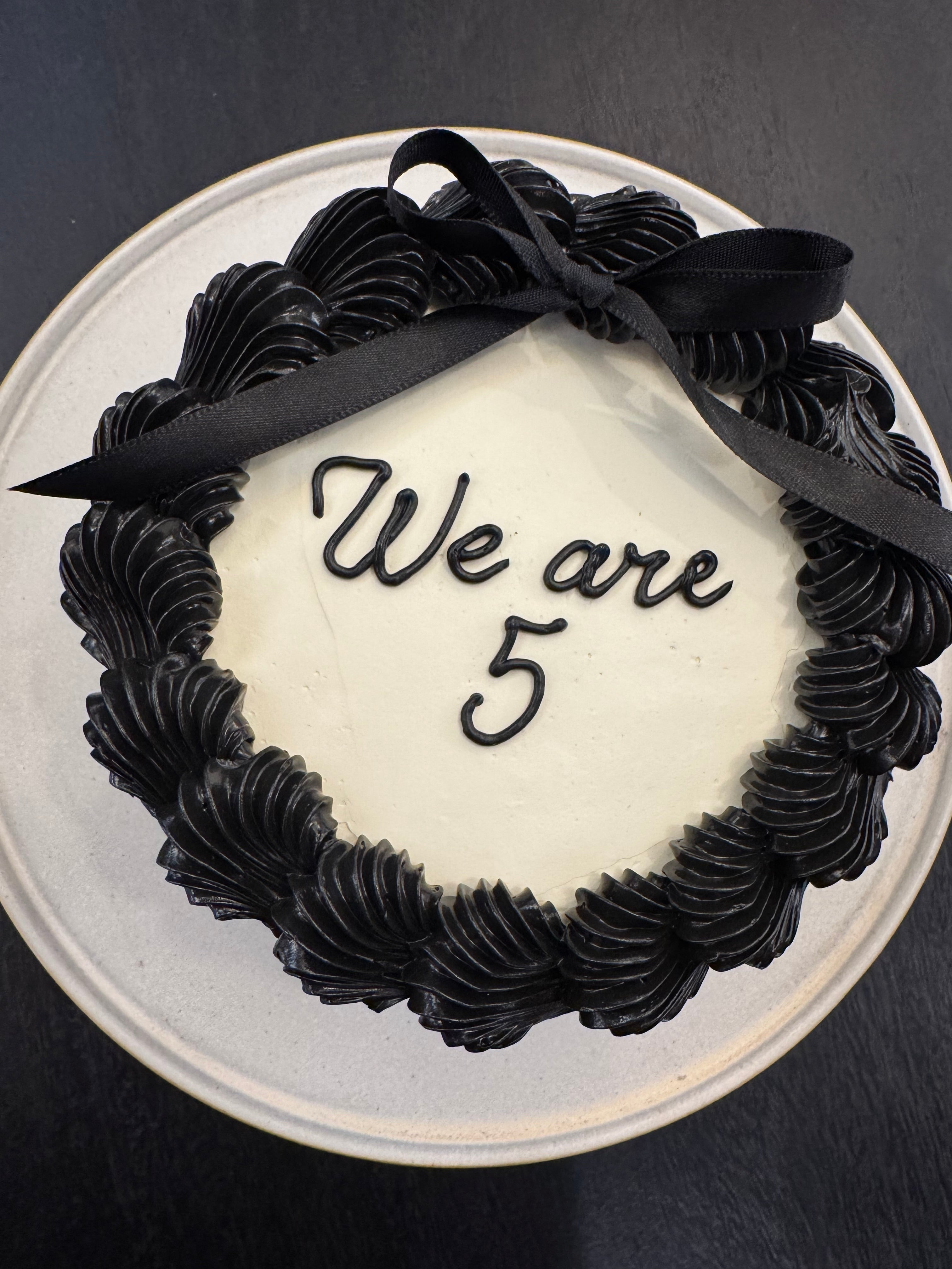 Bec and Steve, founders of Lightingales, celebrating five years in business
