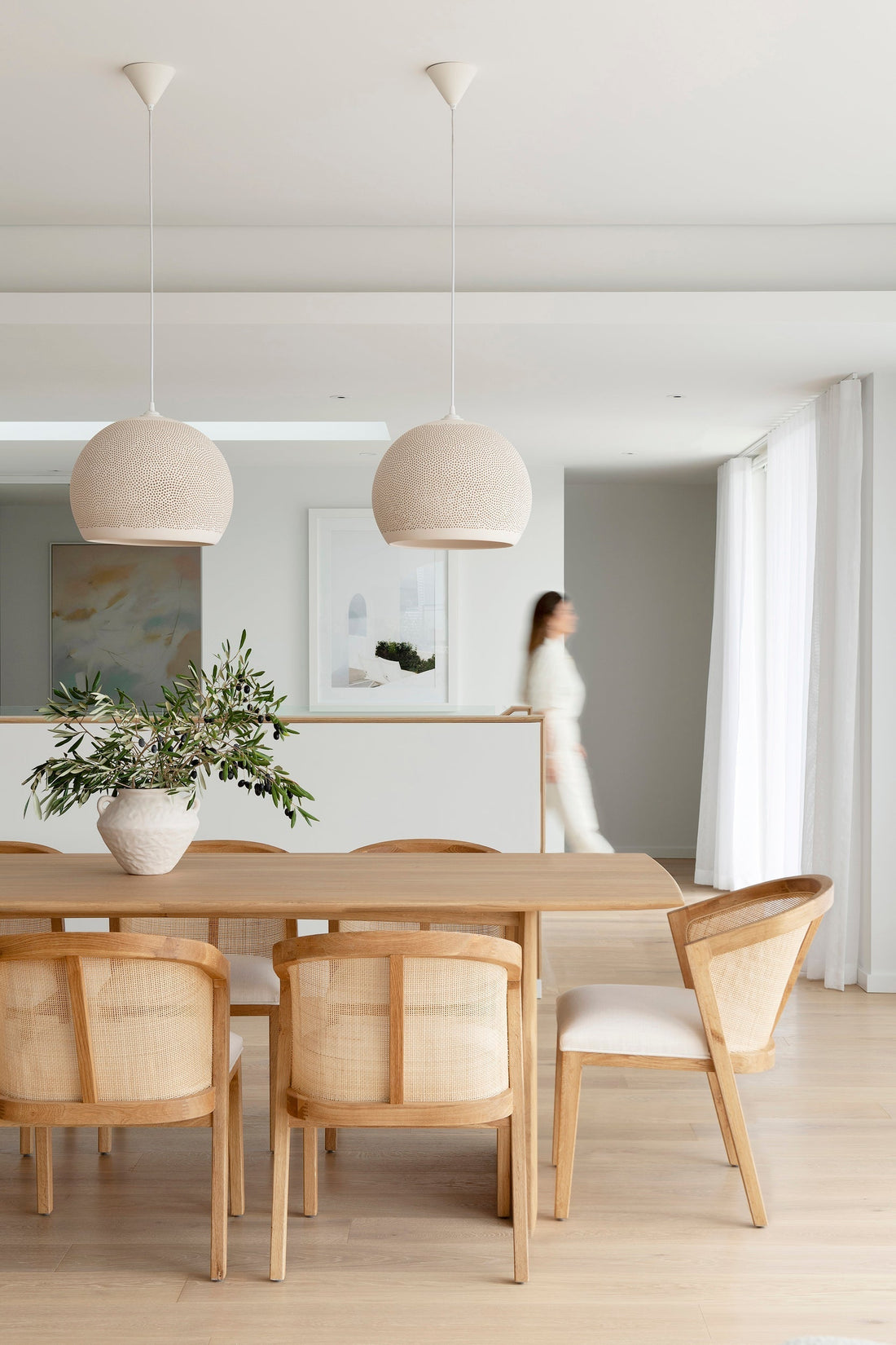 Designer lighting in Zephyr House, Trigg, Perth, interior design by Melissa Redwood, built by Webb & Brown