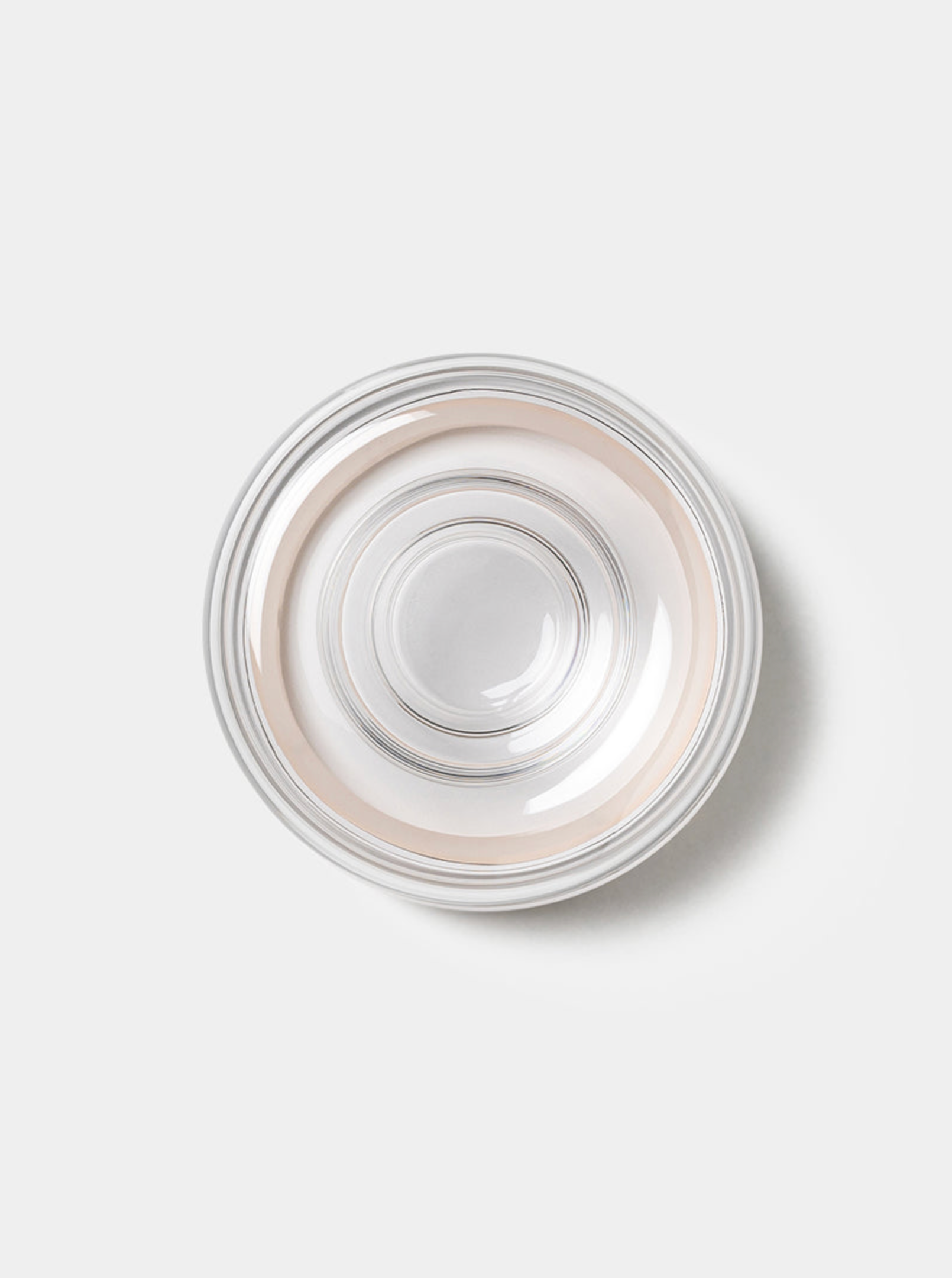 Clear glass wall light on a white background