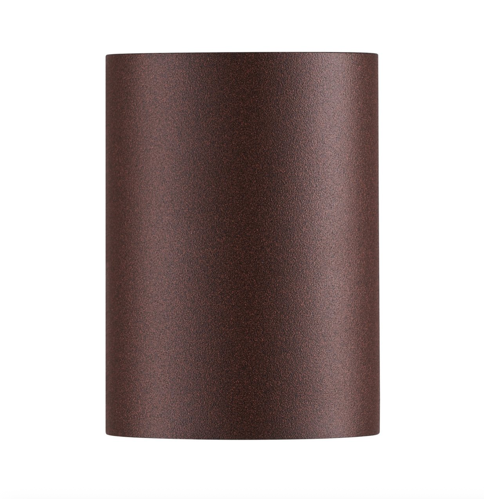 Brown cylindrical object on a white background