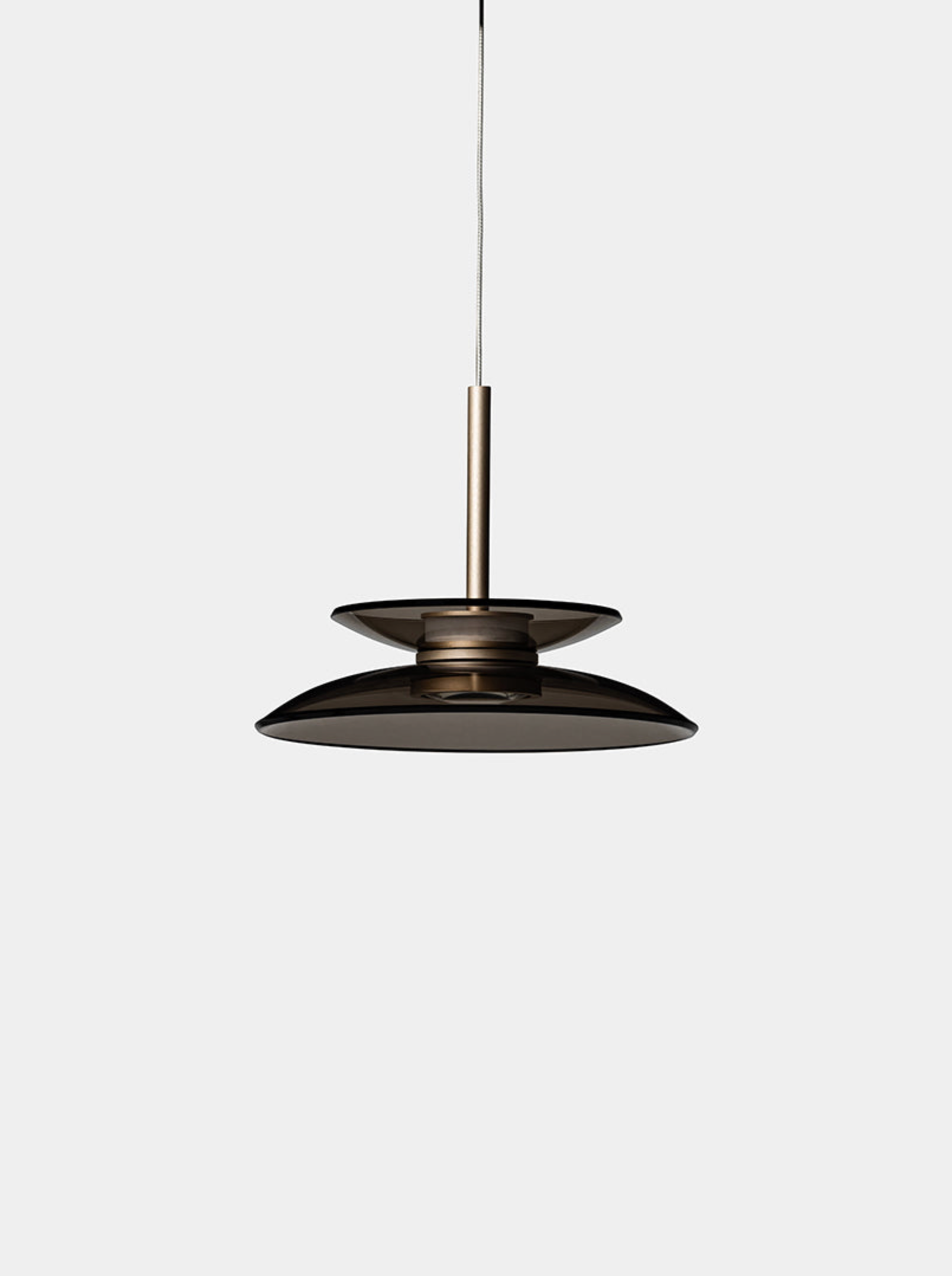 Pendant light fixture on a white background