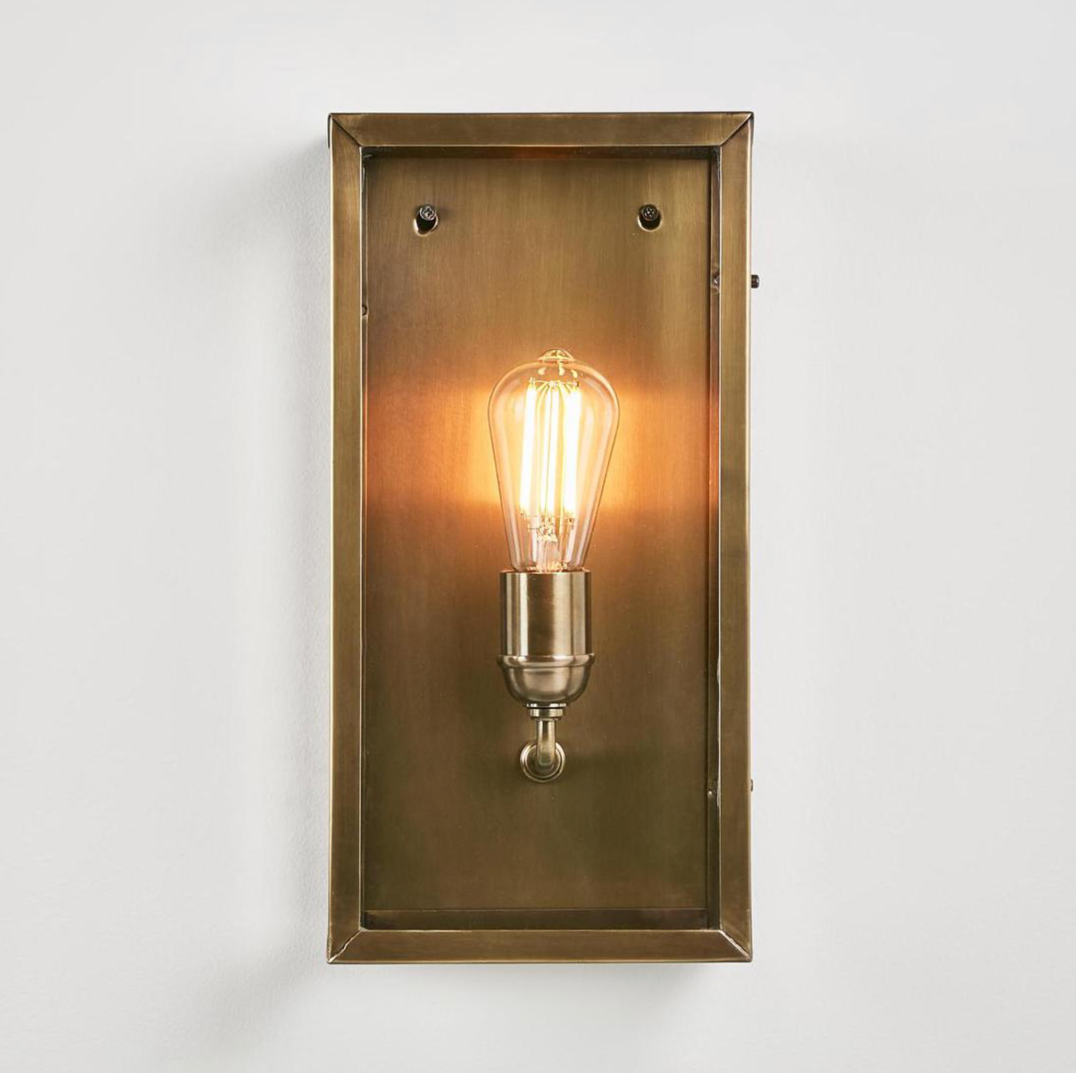 Goodman Wall Light installed outdoors - Hampton style entrance lighting