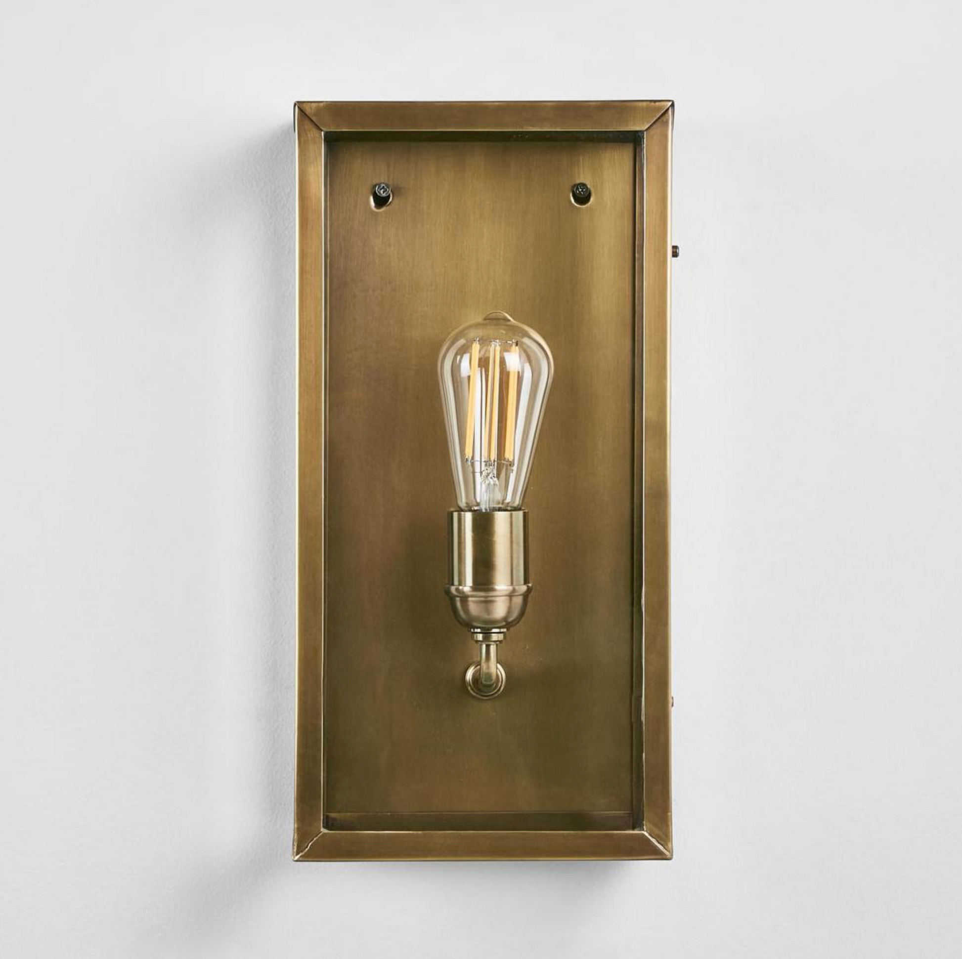 Goodman Outdoor Wall Light - Clear Glass Panel Exterior Lamp Australia