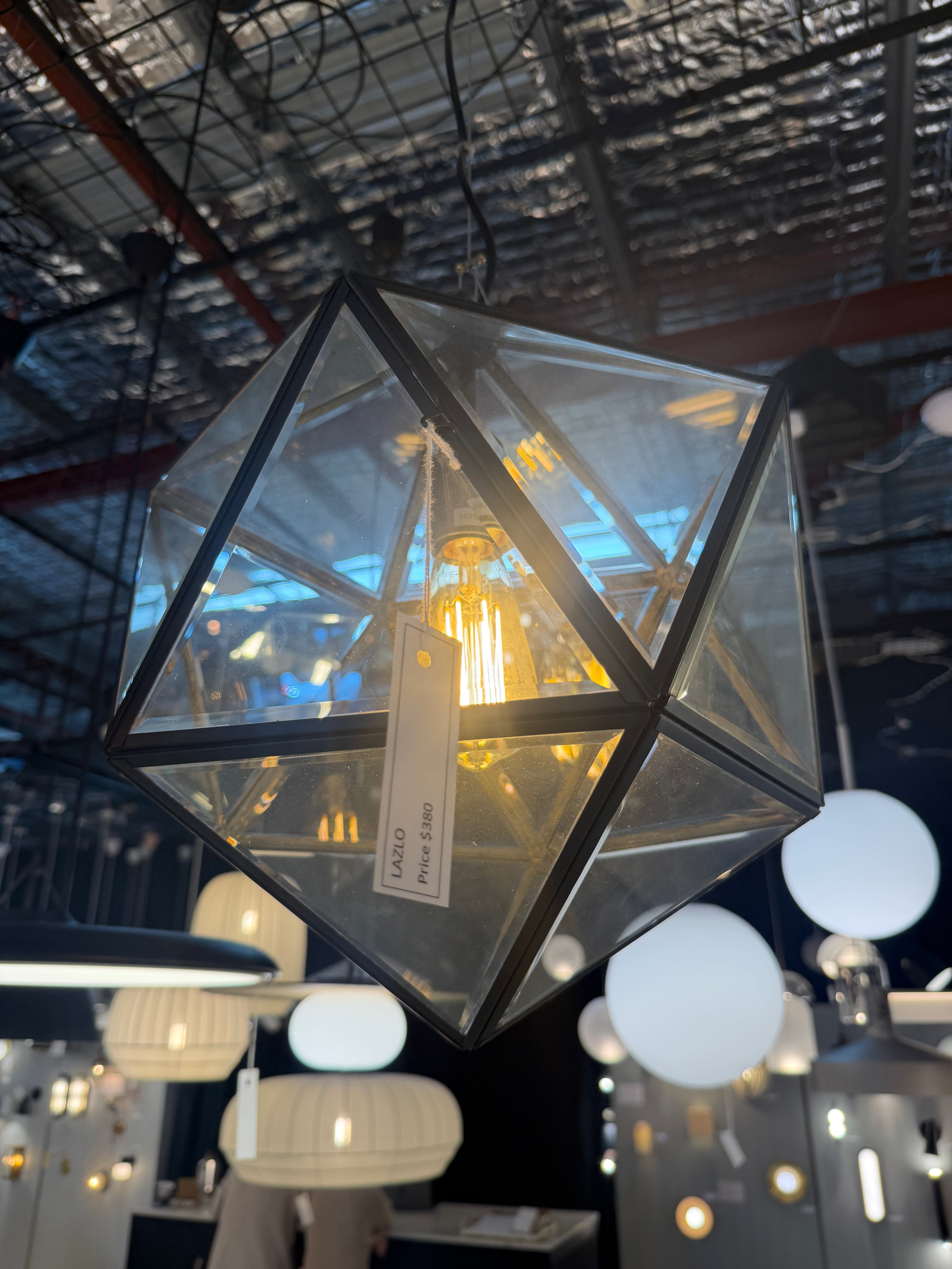Lazlo Black | Pendant Light | Ex Display