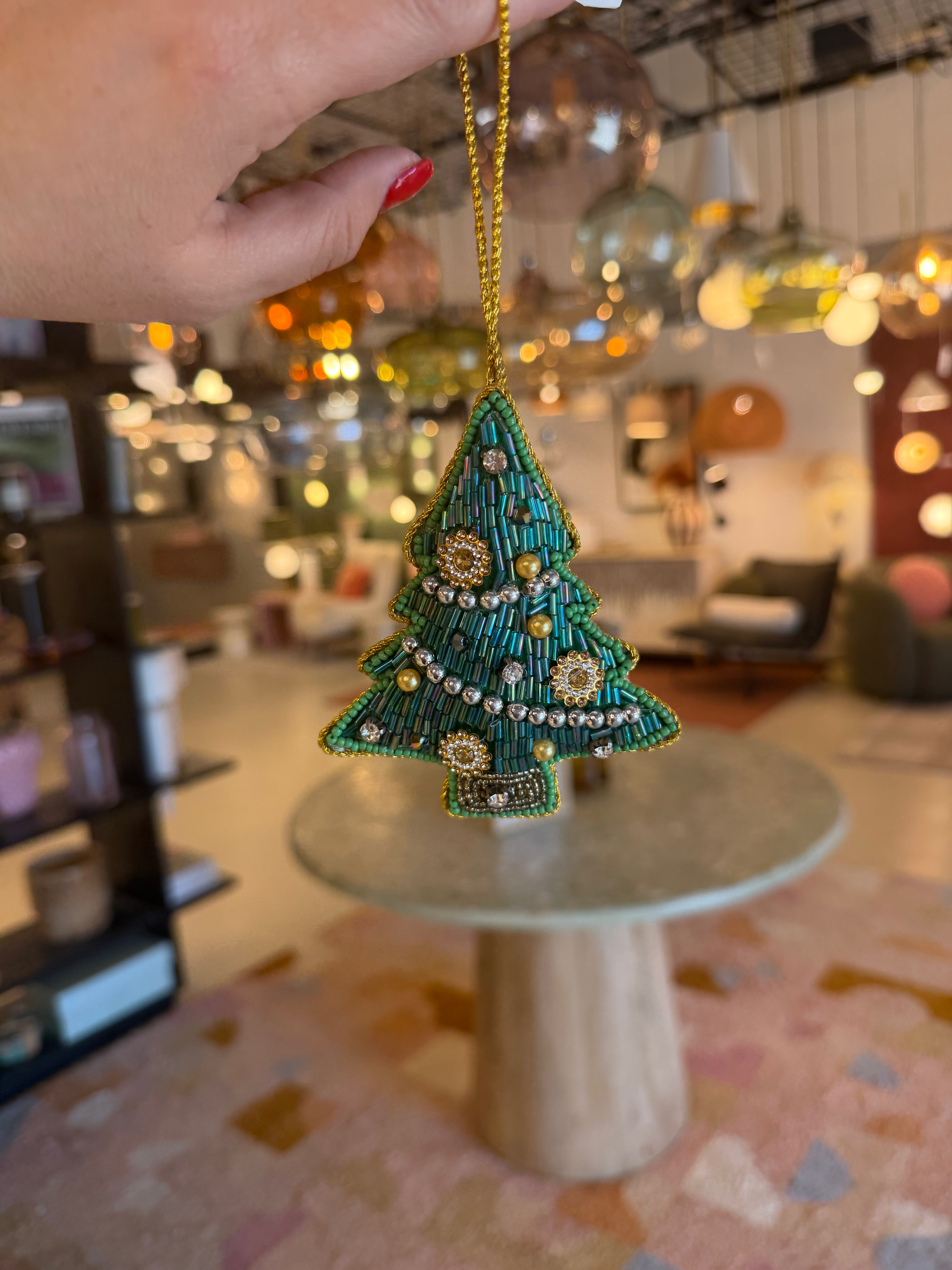 Beaded Xmas Tree | Hanging Decoration
