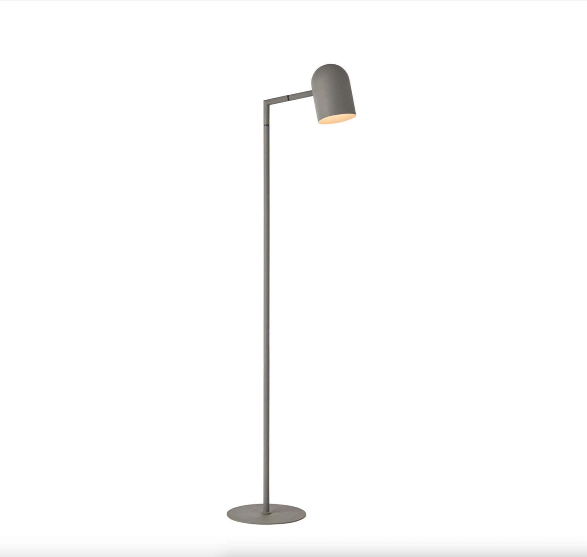 Gray floor lamp on a white background