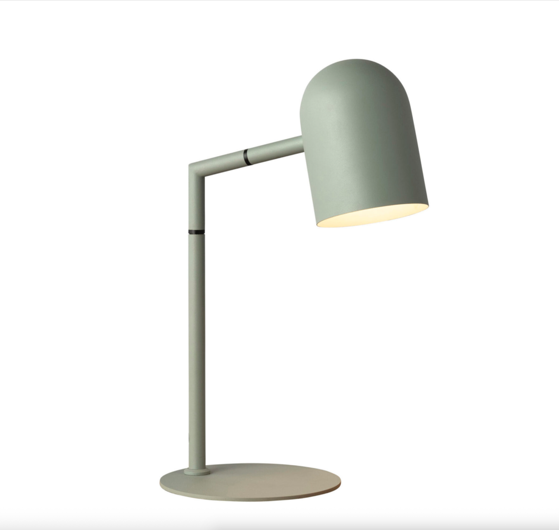 Grey desk lamp on a white background