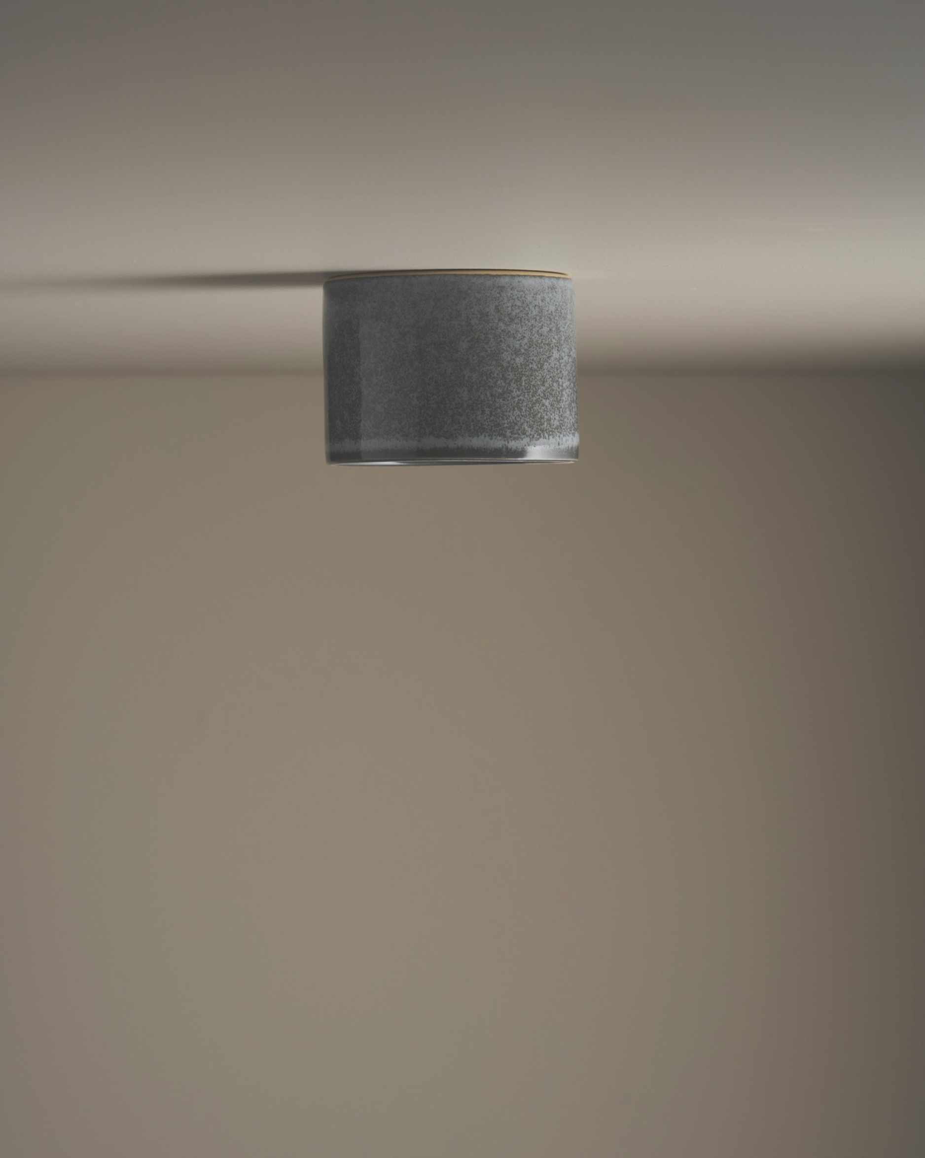 Ceramic ceiling light fixture on a neutral background