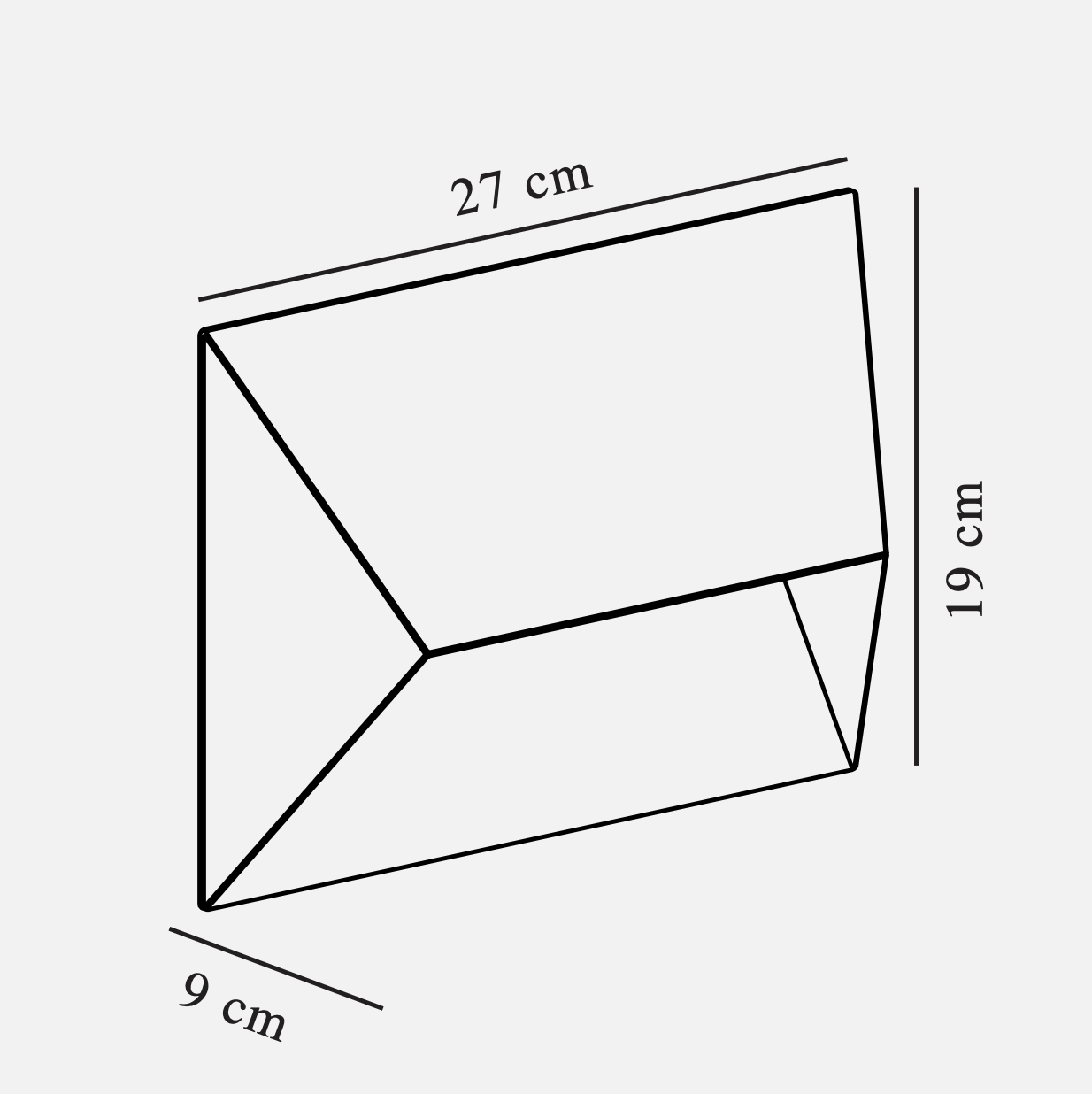 Outdoor wall light with dimensions labeled on a white background
