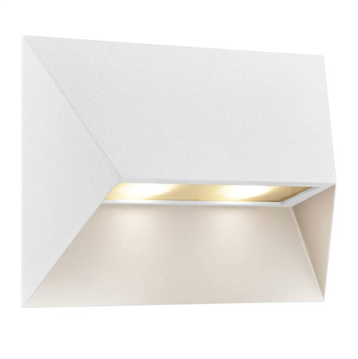 White outdoor wall light  on a white background