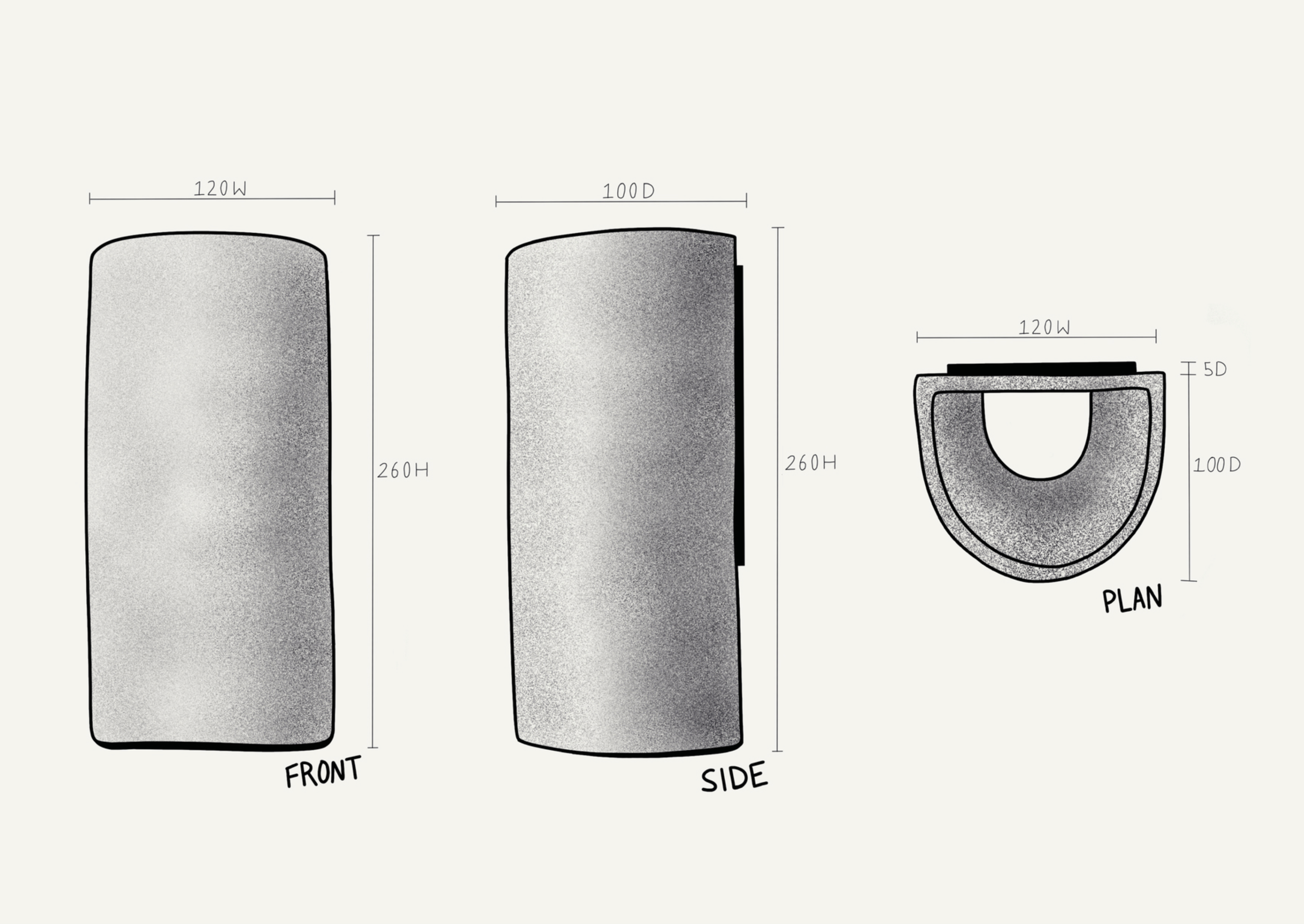 Glazed Dawn Tall Interior | Wall Light