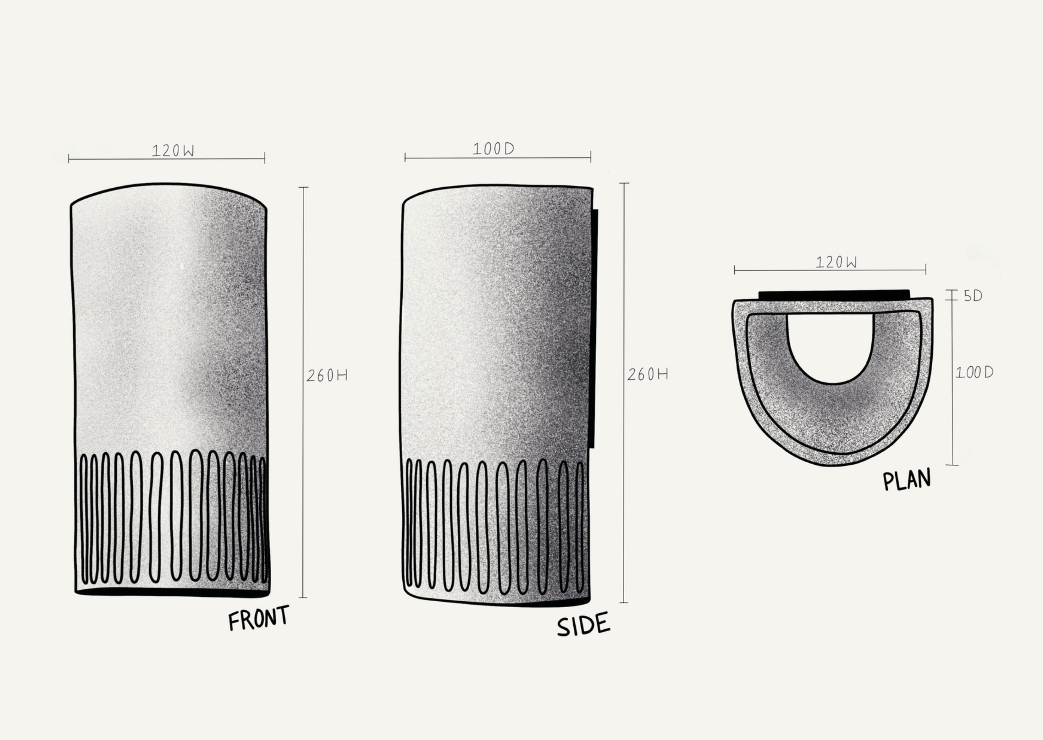 Glazed Day Tall Interior | Wall Light