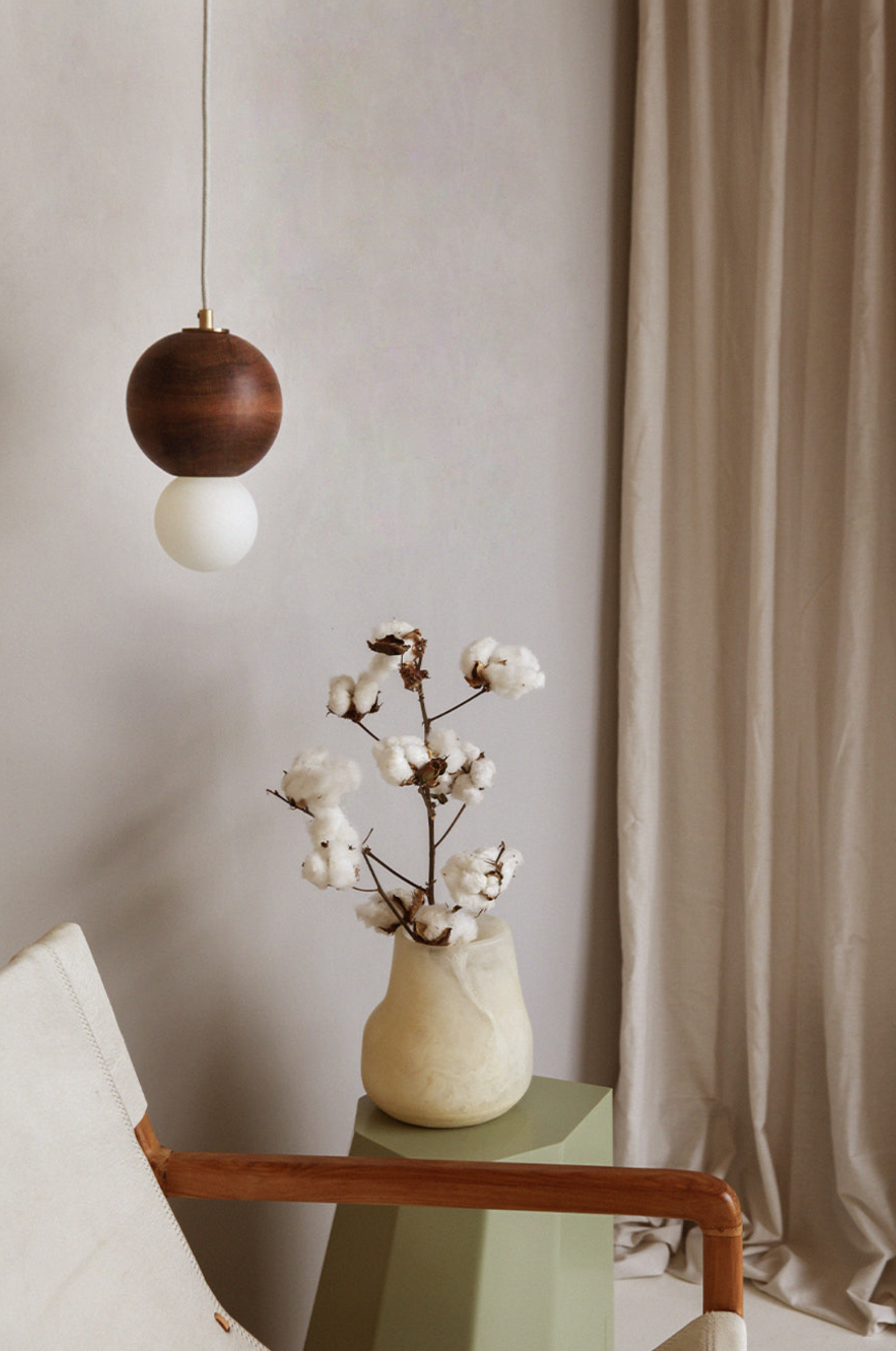 Bright Beads Sphere | Pendant Light - Fabric