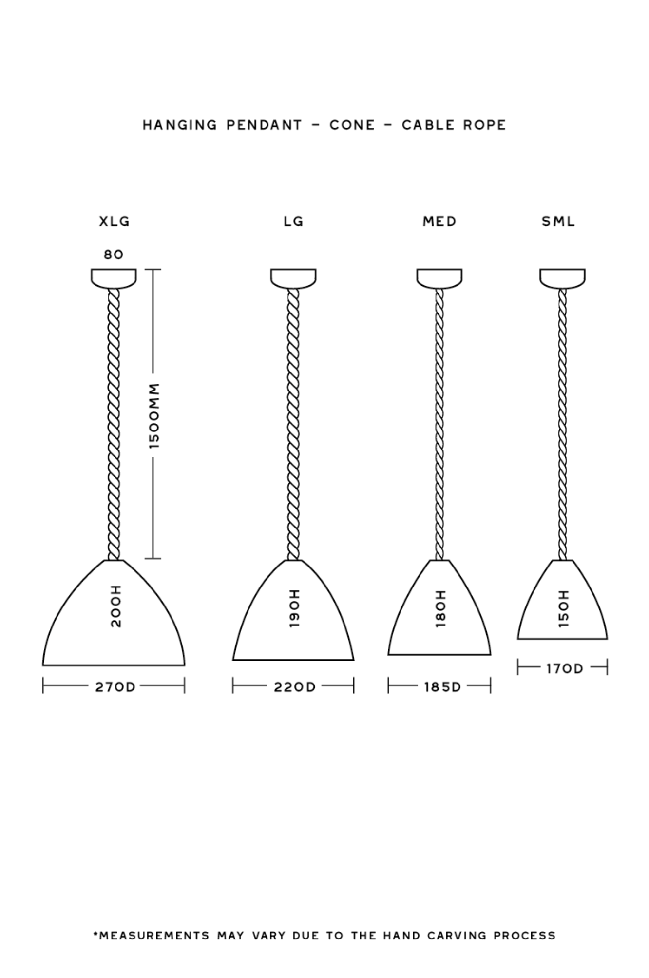 Fossil Coral Cone | Pendant Light