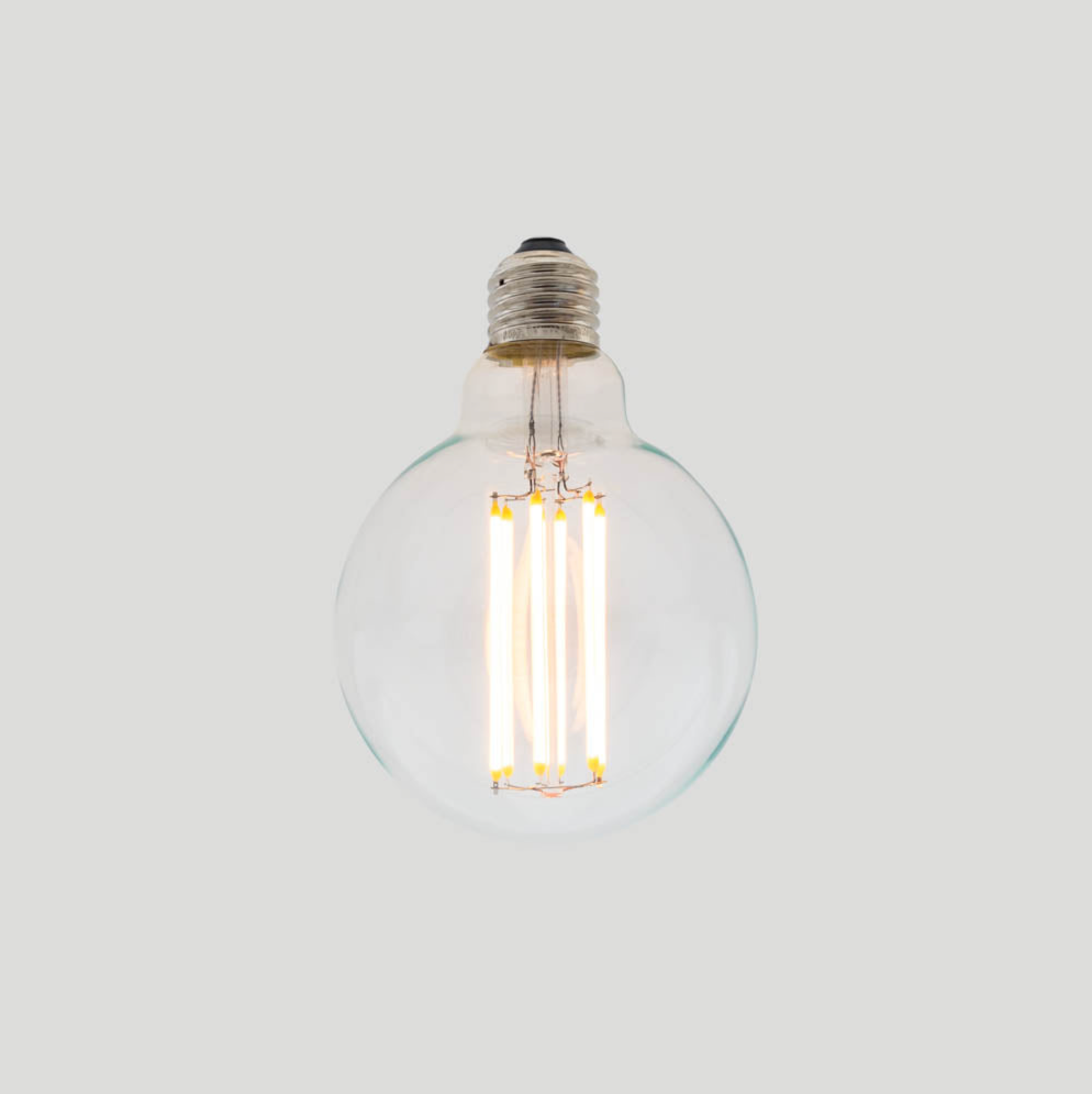 Vintage LED | Long Filament Clear Round | Light Globe | G95 6w E27 2200k