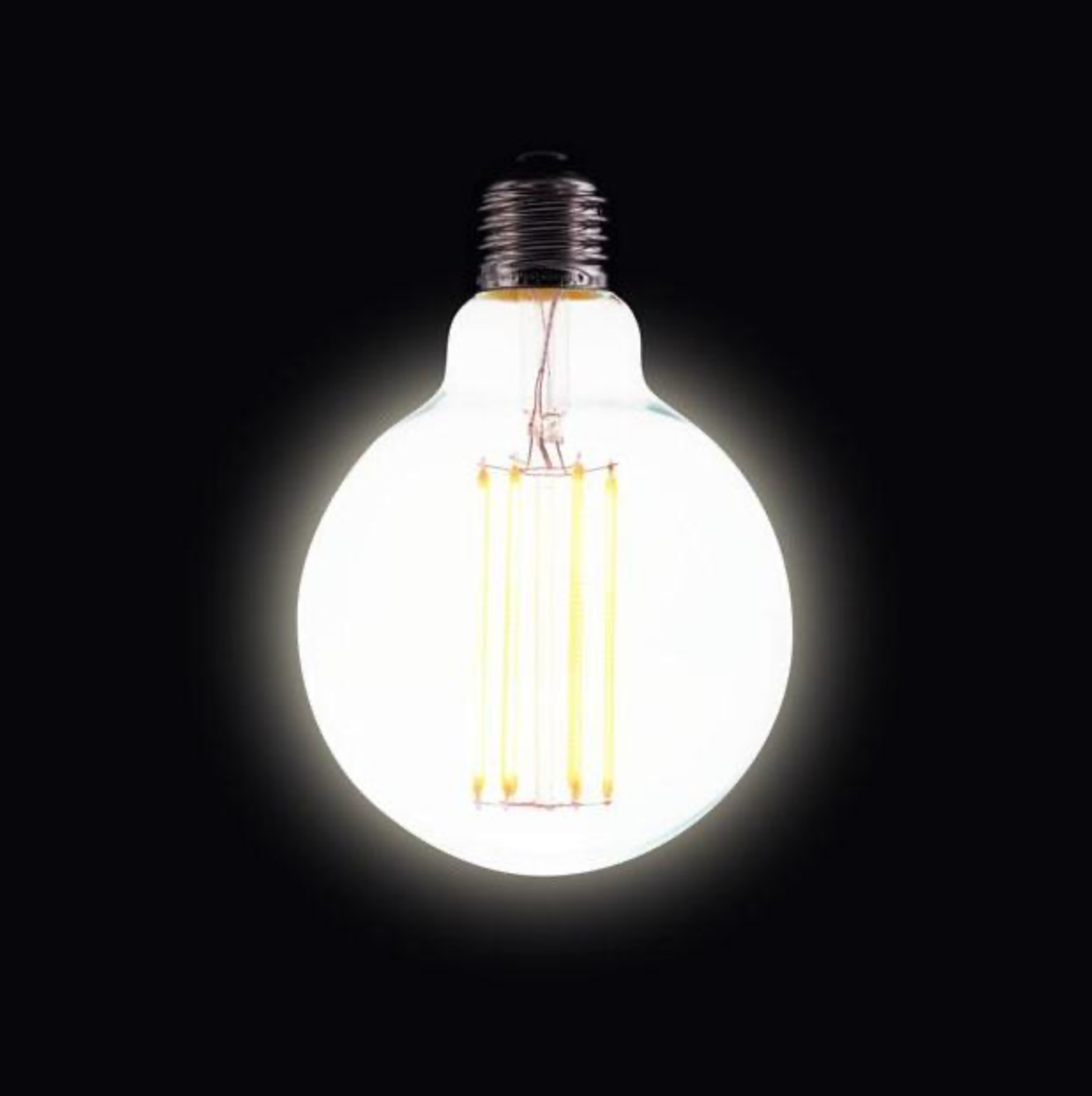 Vintage LED | Long Filament Clear Round | Light Globe | G95 8w E27 3000k
