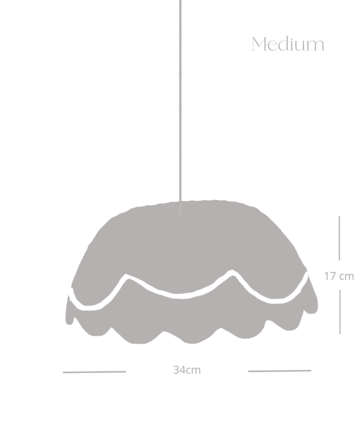 Scalloped Medium | Pendant Light
