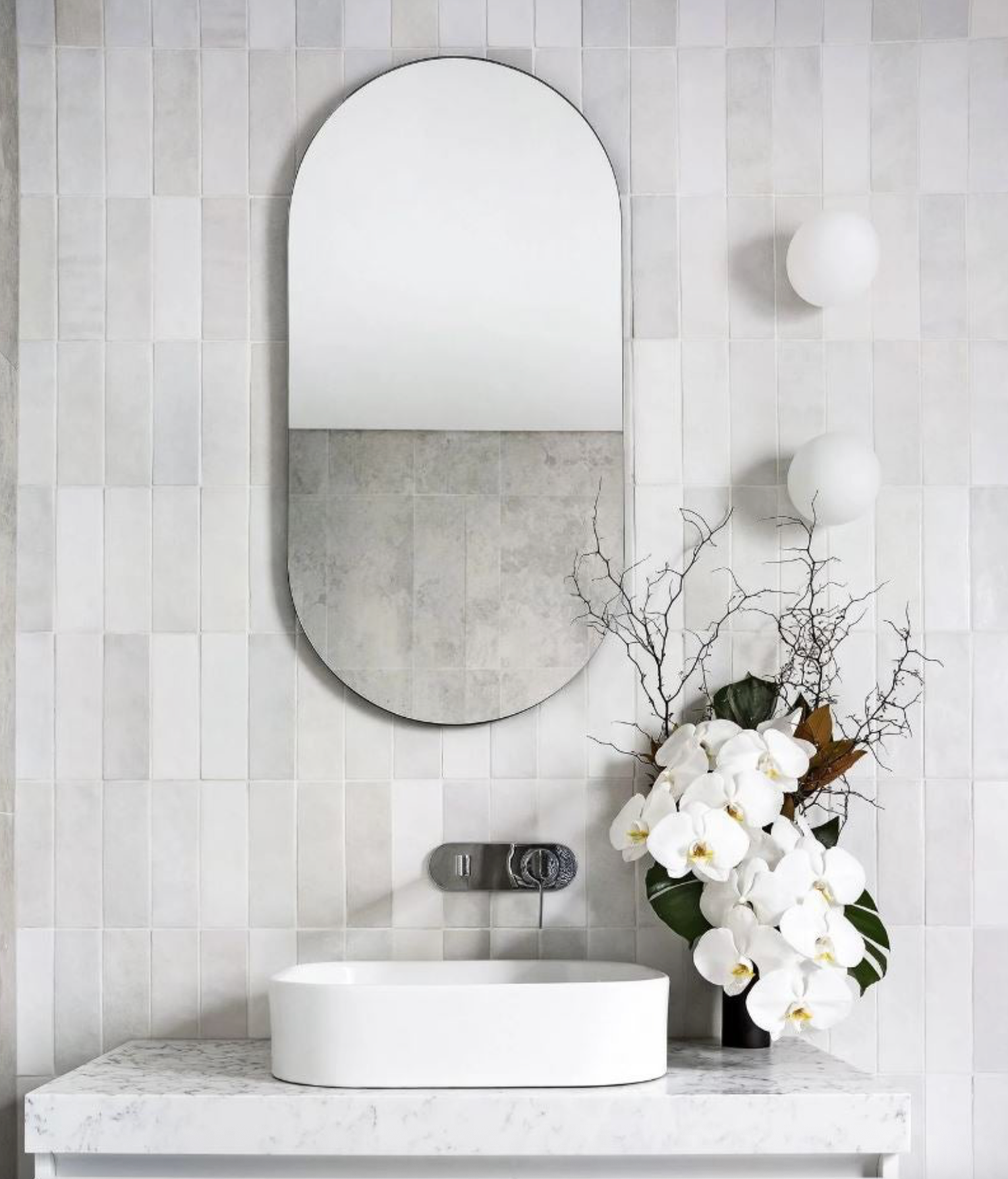 Orb Mirror | Wall Light