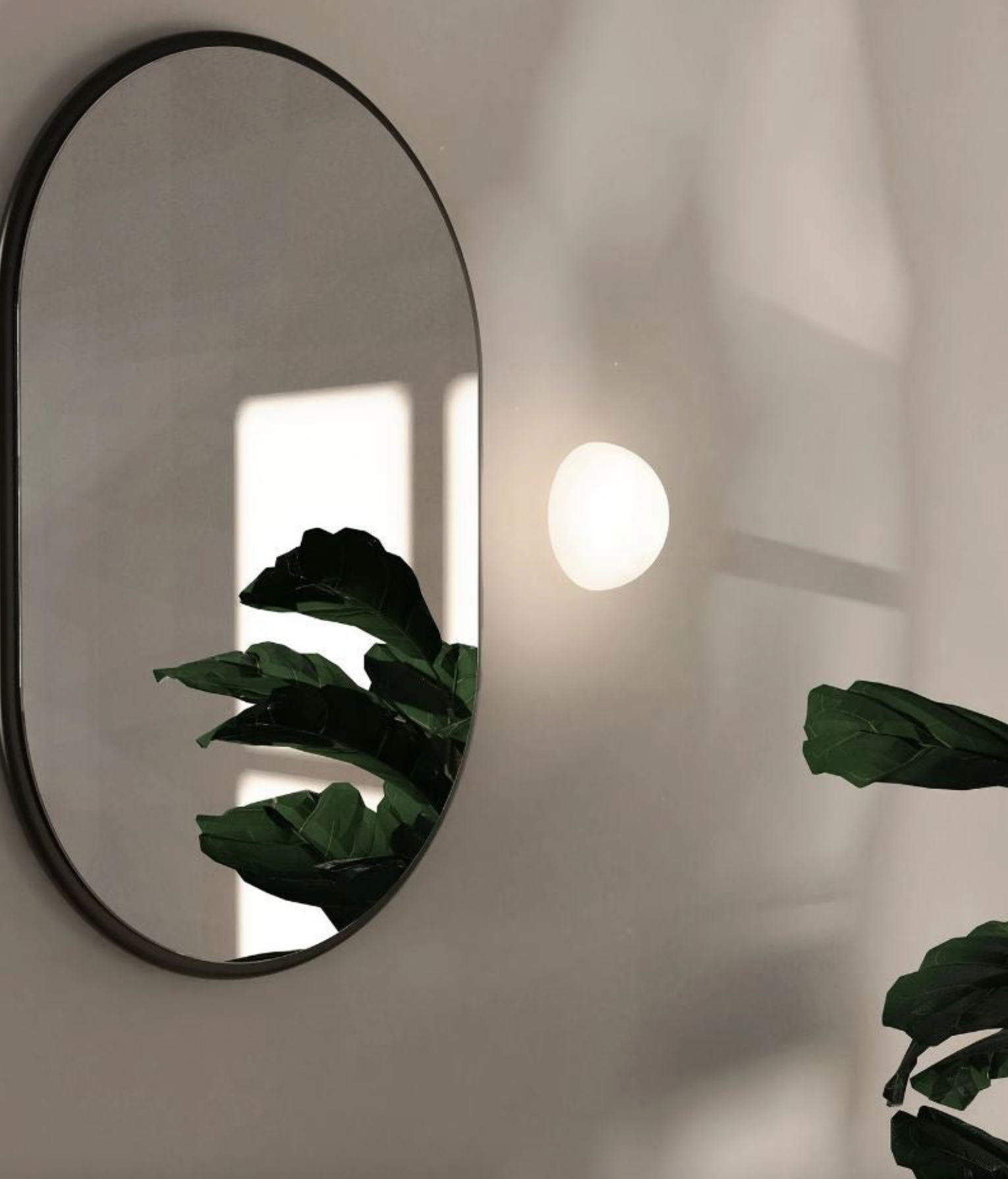 Orb Dome Mirror | Wall Light