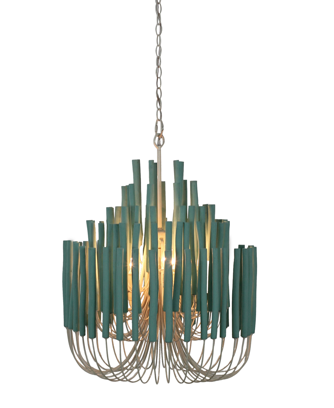 Wood Candlestick Lamp | Chandelier