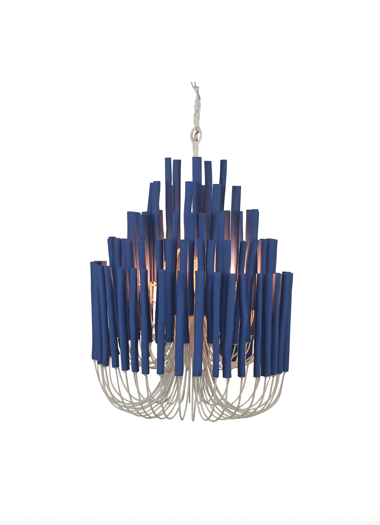 Wood Candlestick Lamp | Chandelier