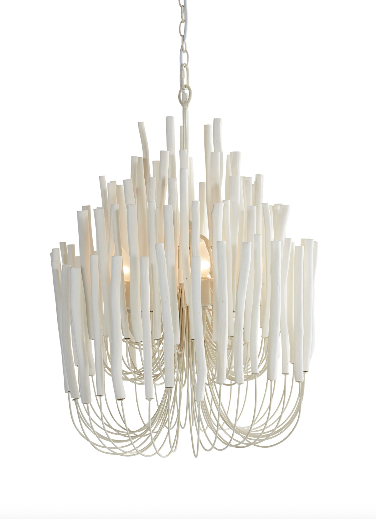 Wood Candlestick Lamp | Chandelier