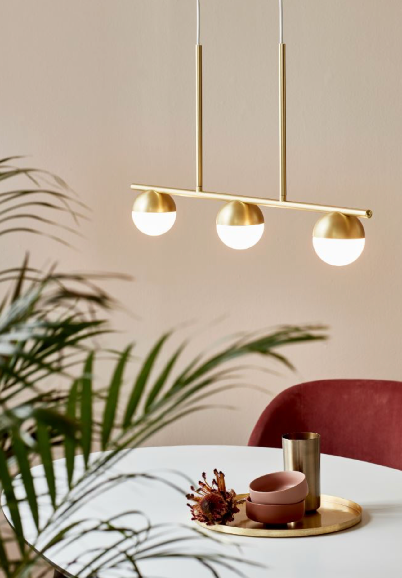 Contina 3-Spot | Linear Pendant Light