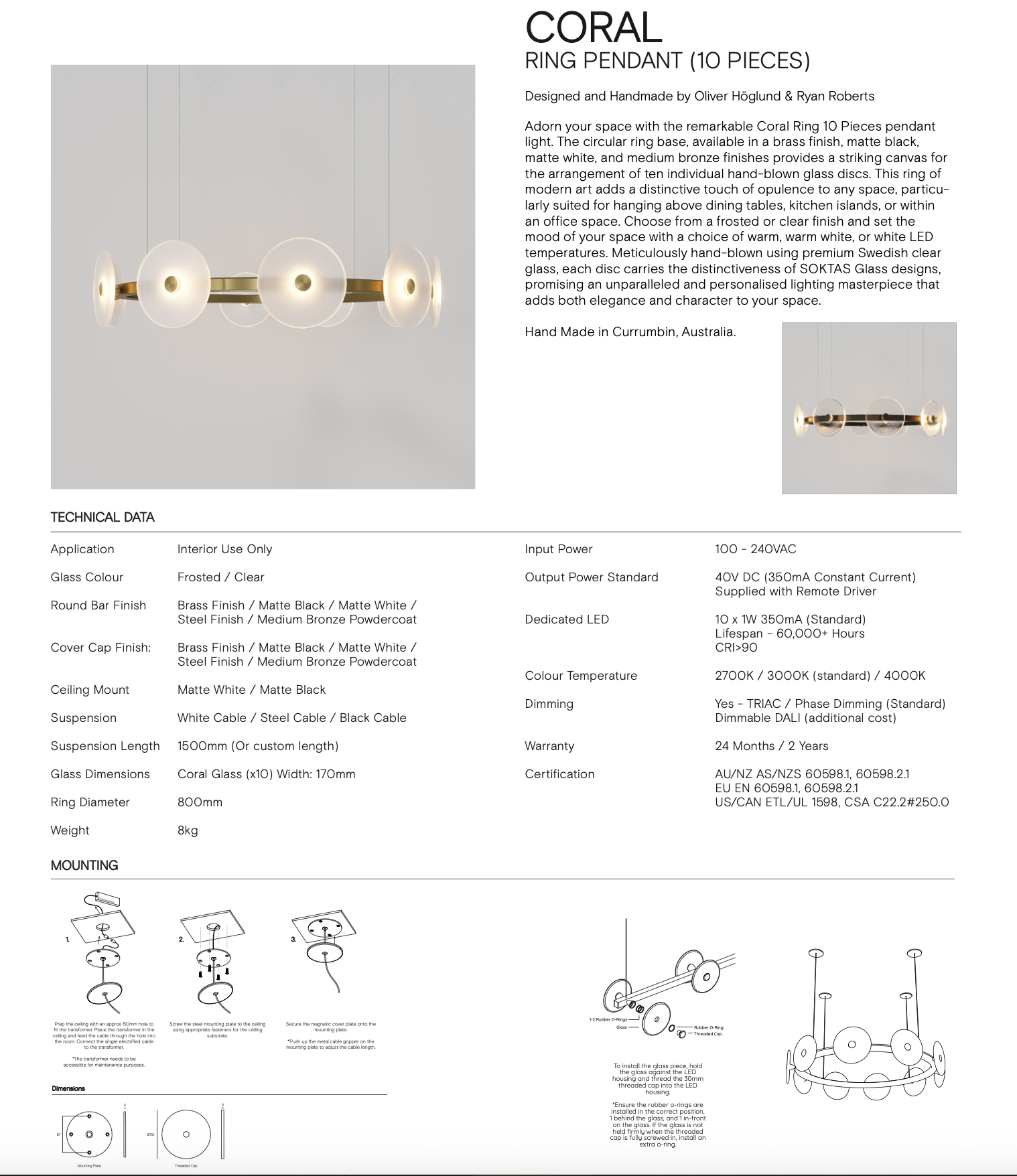 Coral Ring 10 | Chandelier