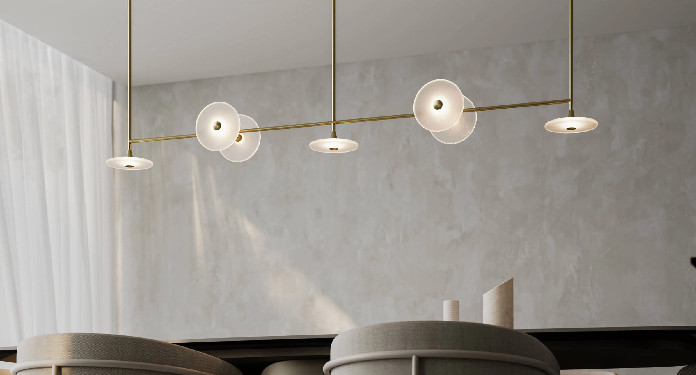 Coral Rod (7) | Linear Pendant Light