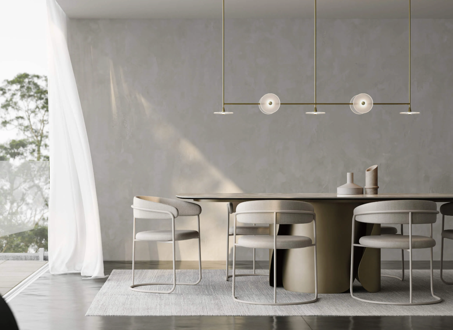 Coral Rod (7) | Linear Pendant Light