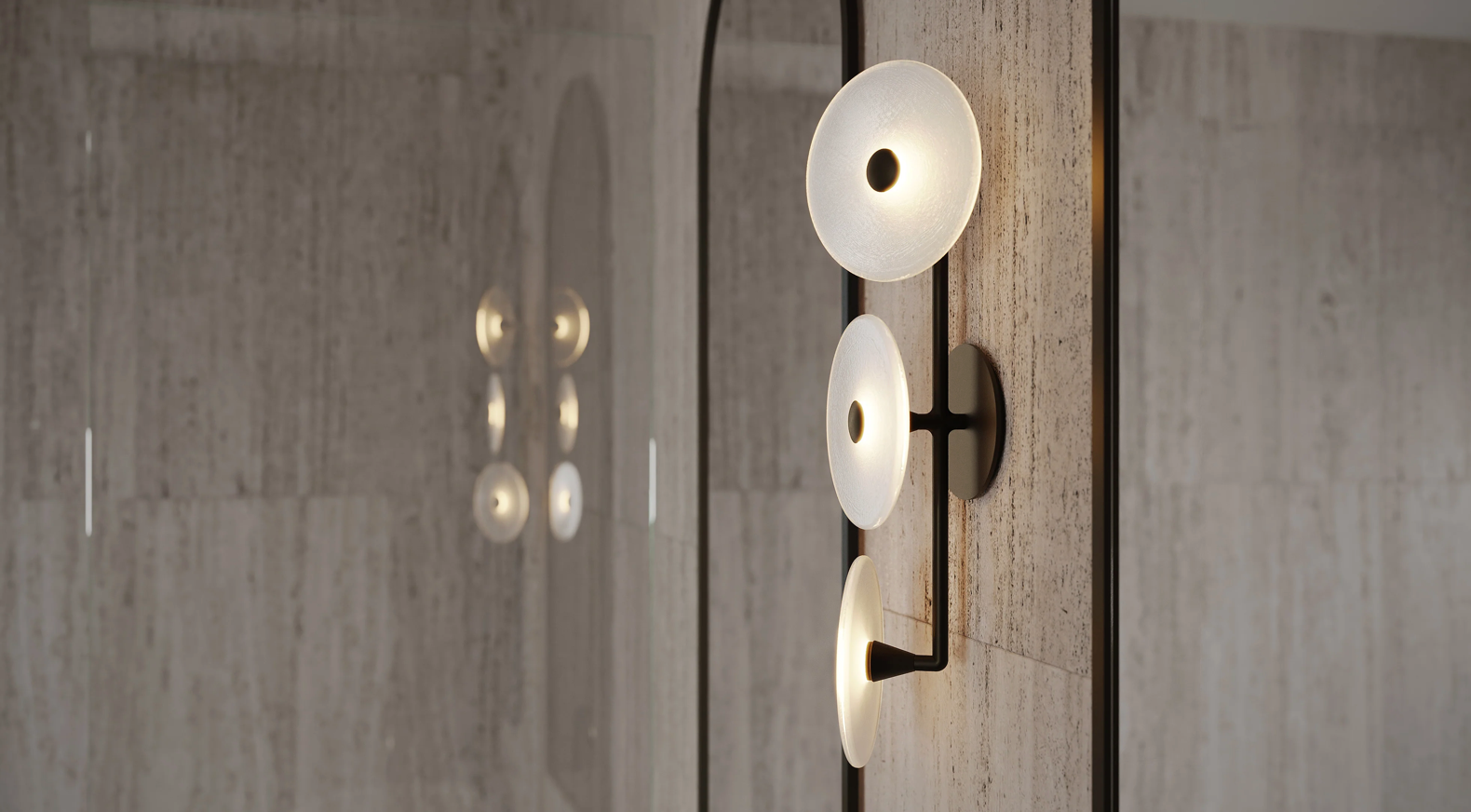 Coral Trio (Off-Centered) | Wall Light