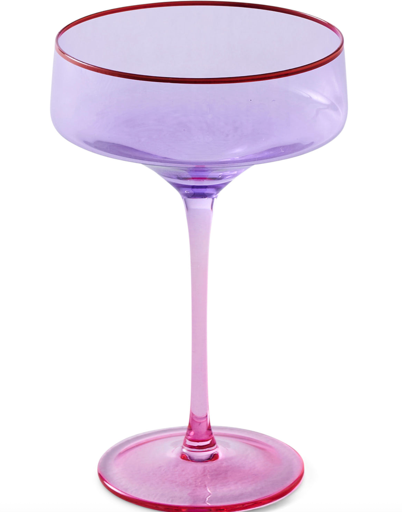 Kip & Co | Lilac Colour Block Margarita Glass 2P Set