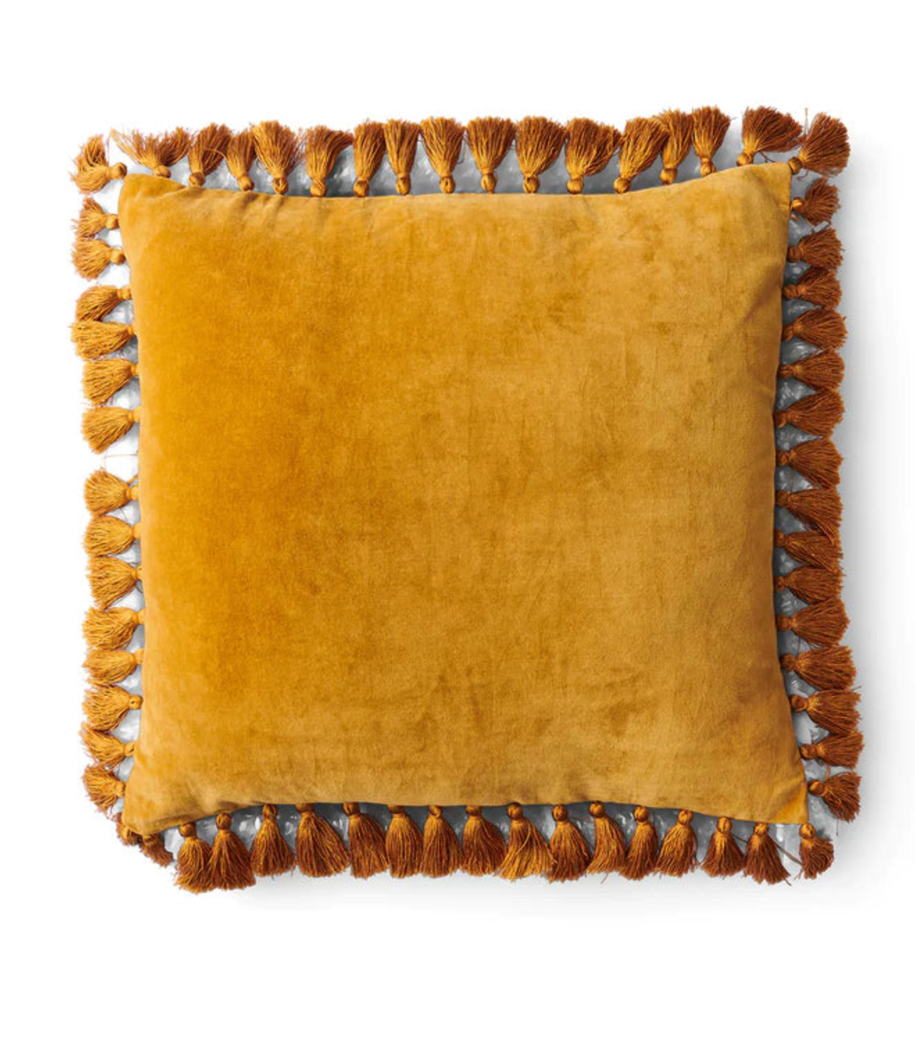 Kip & Co | Avocado Oil Velvet Tassel Cushion