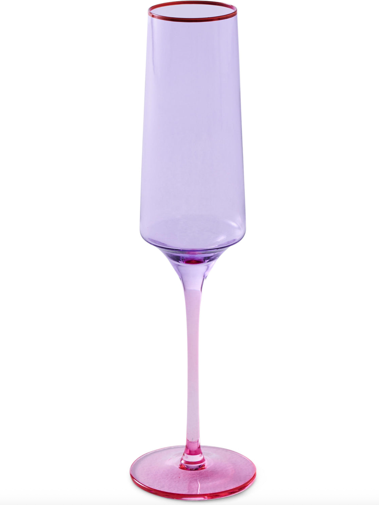 Kip & Co | Lilac Colour Block Champagne Glass 2P Set