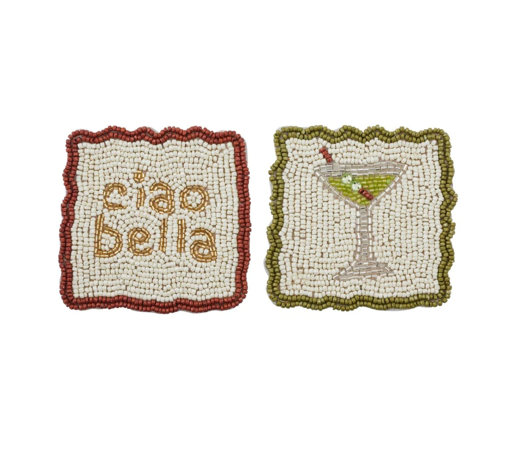 Ciao Martini | Beaded Coasters 2pk