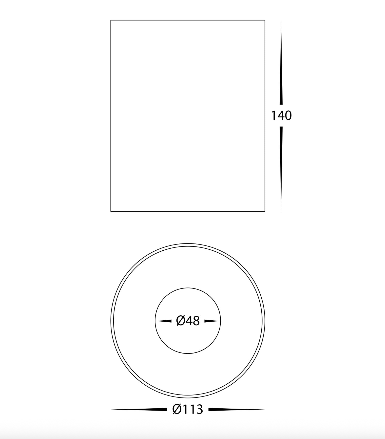 Nella 5CCT Surface Mount | Canister Light