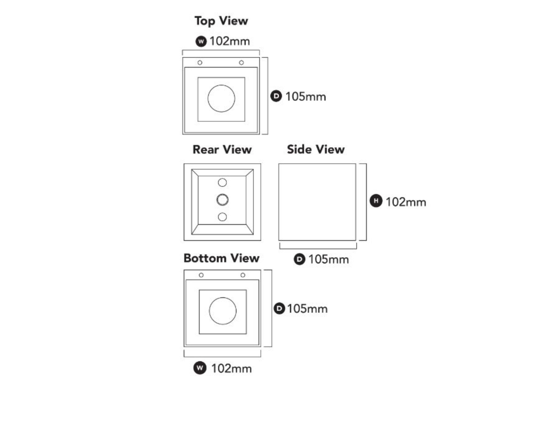 Cubix Square | Wall Light