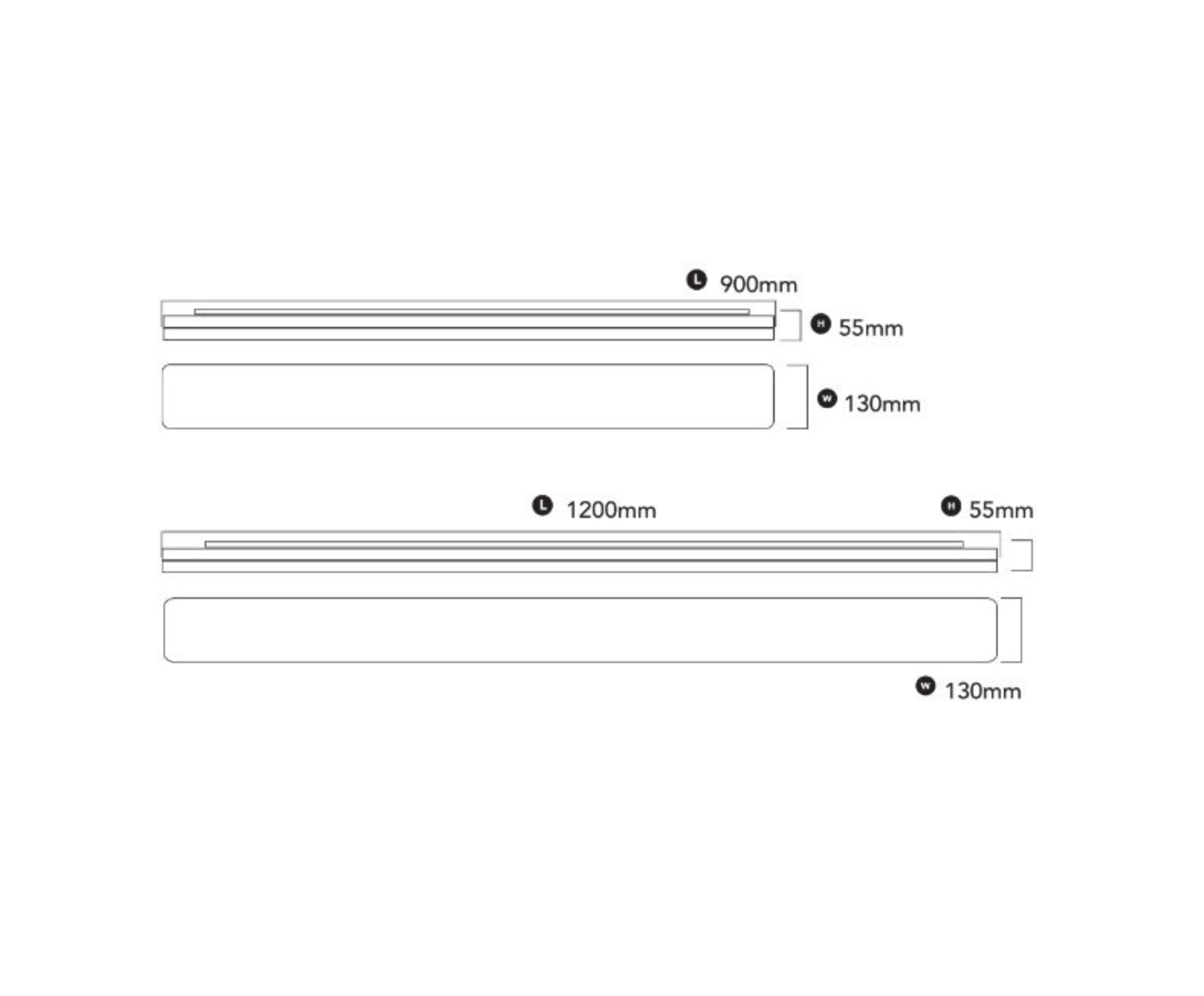 Luxe Long | Ceiling Light