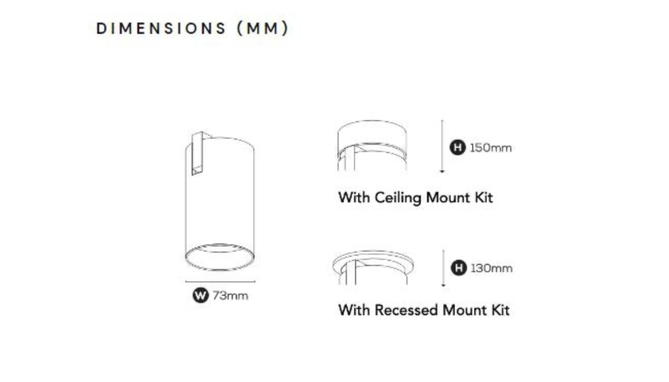 Twist Surface Mount | Ceiling Light