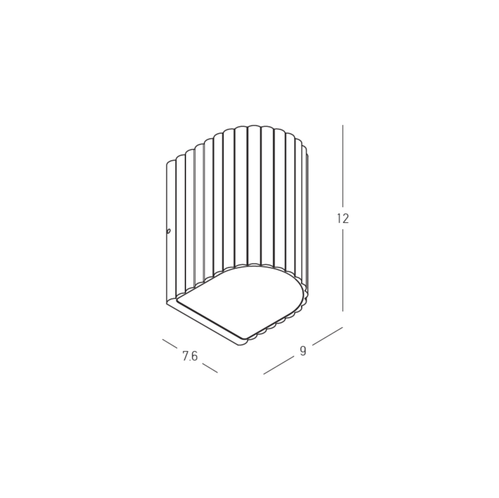 Hestia Down | Wall Light