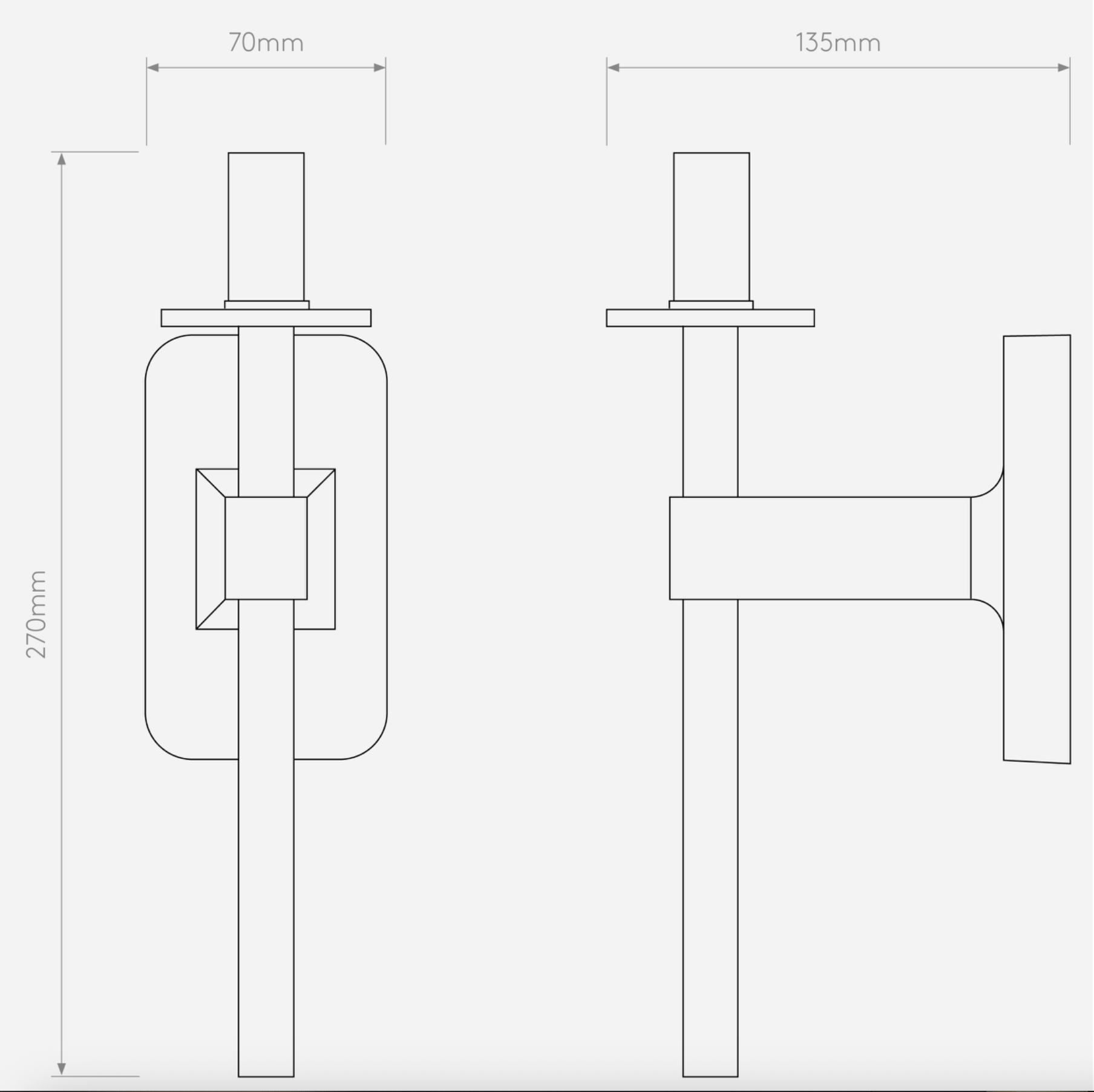 Tacoma Single | Wall Light