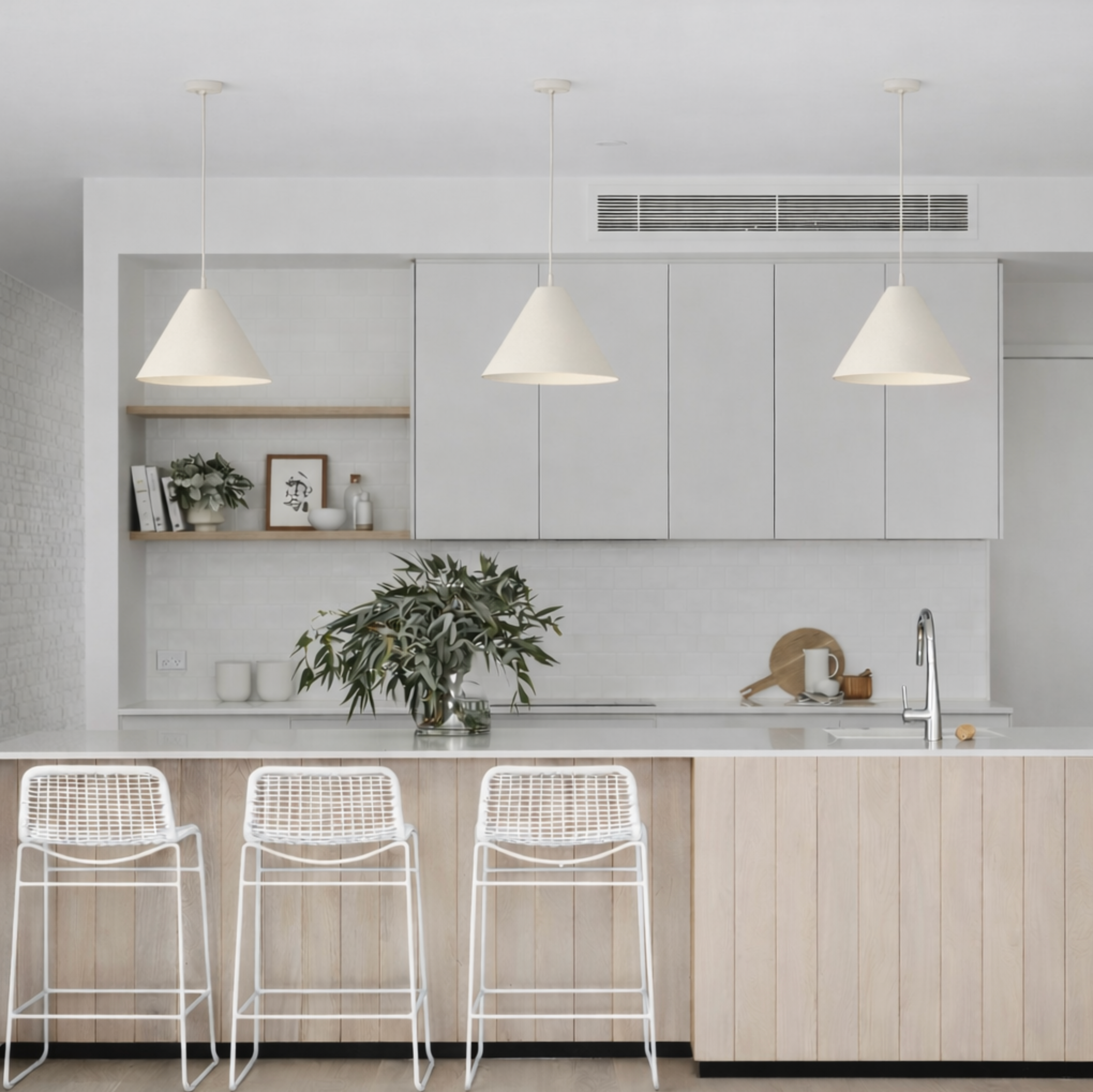 Swirl Cone | Pendant Light (Made to Order)