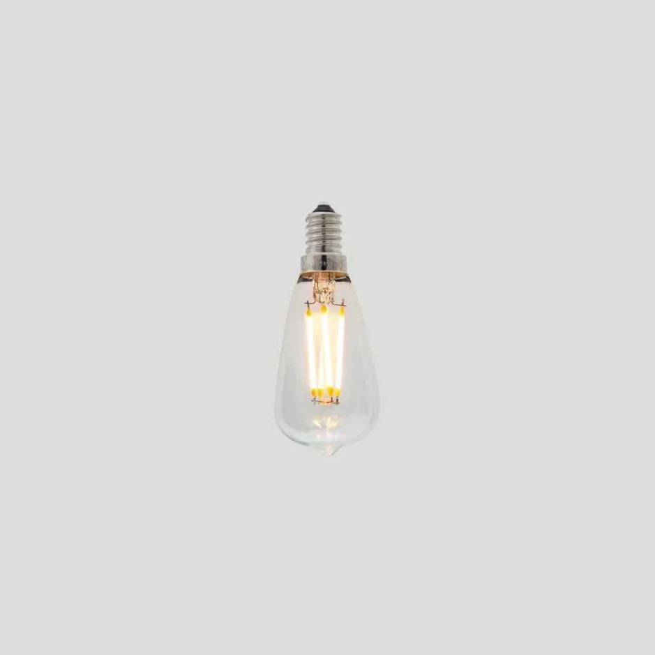 Vintage LED | Long Filament Clear Glass | Light Globe | ST38 3w E14 2200k