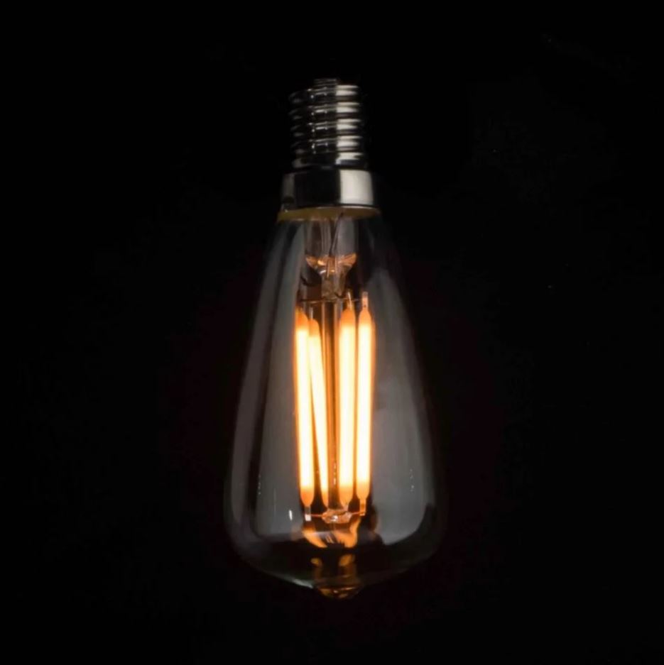 Vintage LED | Long Filament Clear Glass | Light Globe | ST38 3w E14 2200k