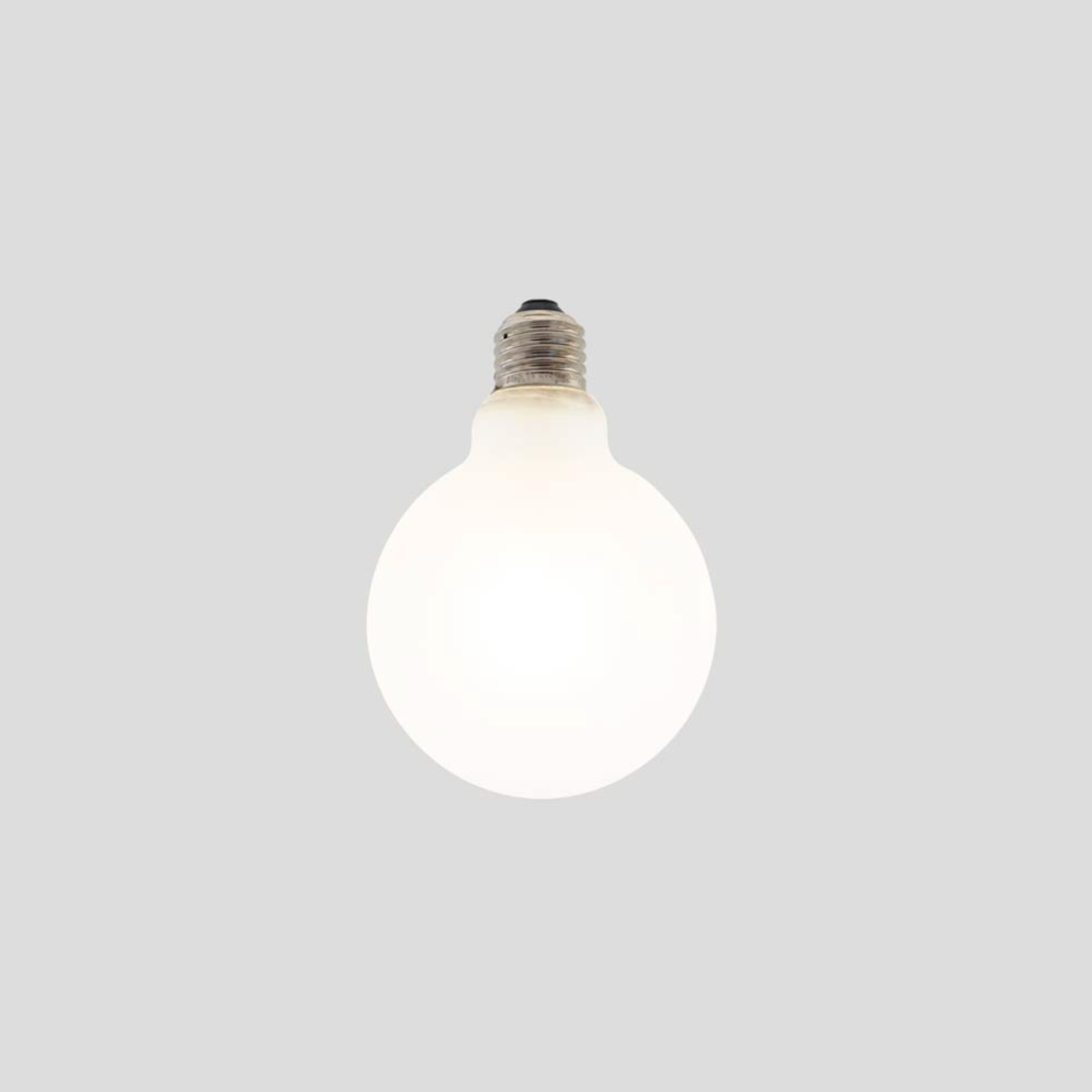 Light bulb on a gray background