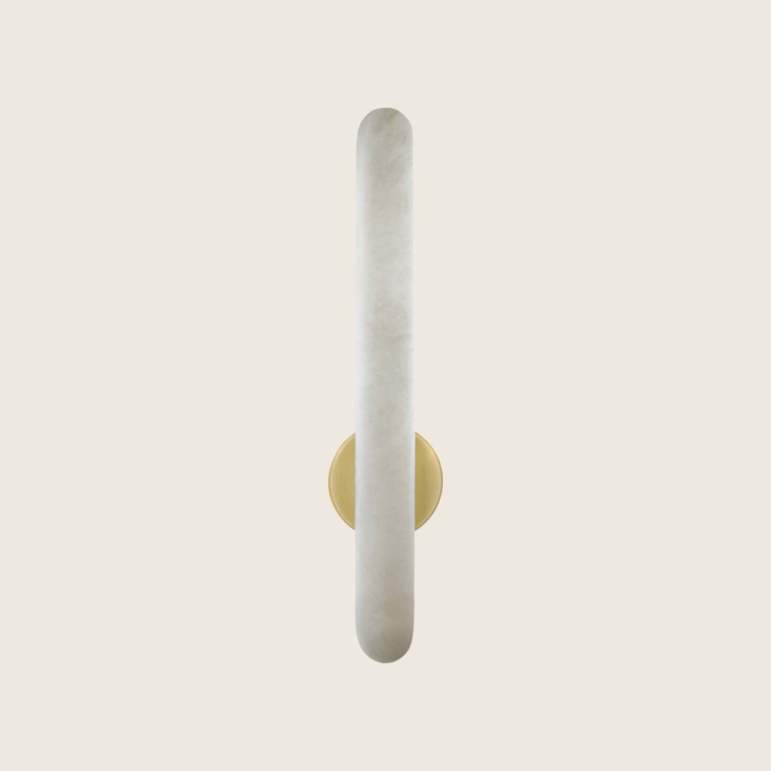 White wall sconce on a beige background